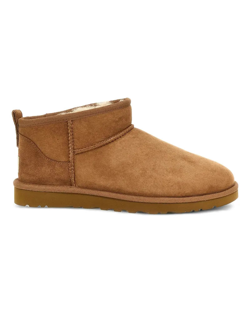 UGG Classic Ultra Mini Suede Ankle Boots Neutrals