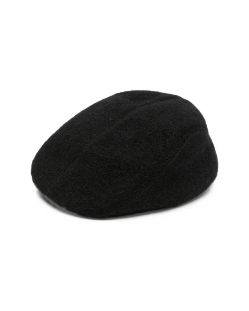 RUSLAN BAGINSKIY Monogram-embellished Ivy Cap Black