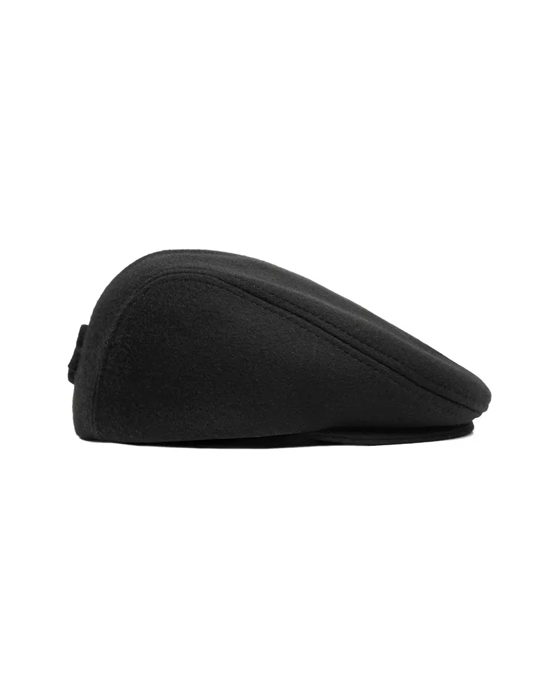 RUSLAN BAGINSKIY Ivy Monogram-embellished Beret Black