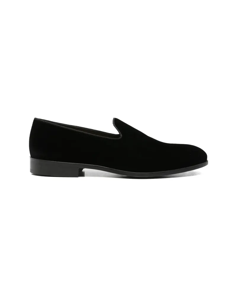 Doucal´s Velvet-effect Loafers Black