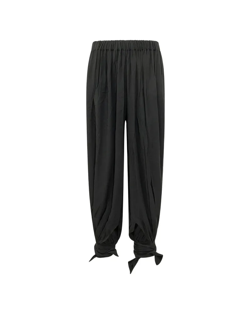 ANDAMANE Noor Tied-cuff Trousers Black