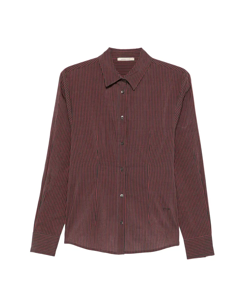 Paloma Wool Sento Pinstripe-pattern Shirt Grey
