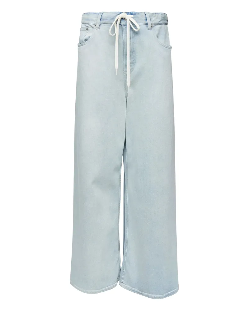 Maison Margiela Five Pocket Drawstring Trousers Blue