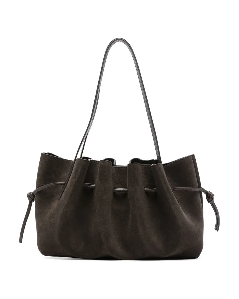 YUZEFI Scallop Shoulder Bag Brown