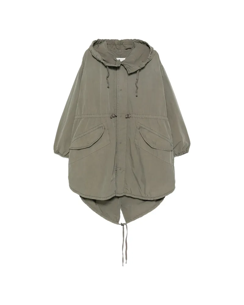Maison Margiela Hooded Pocketed Coat Green