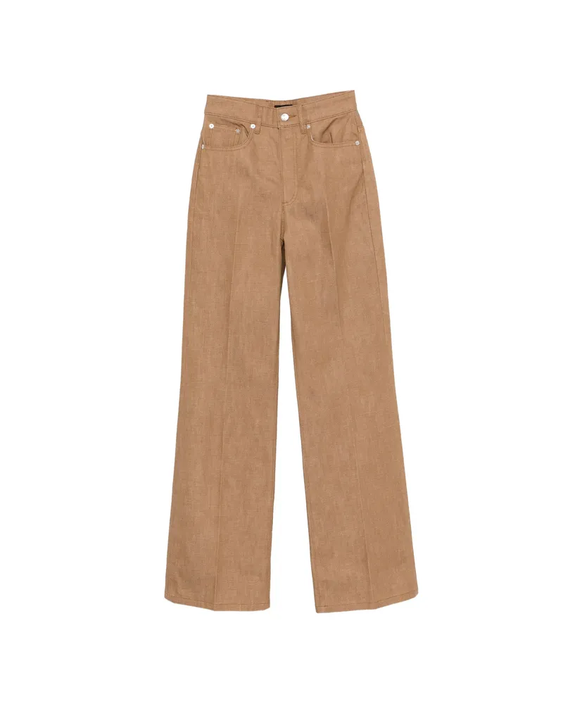 A.P.C. A. p.c. Domino Wide-leg Jeans Brown