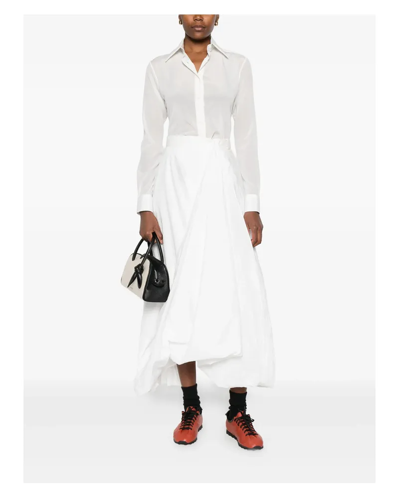 MAZZARELLI Gea Long-sleeve Button-up Shirt White