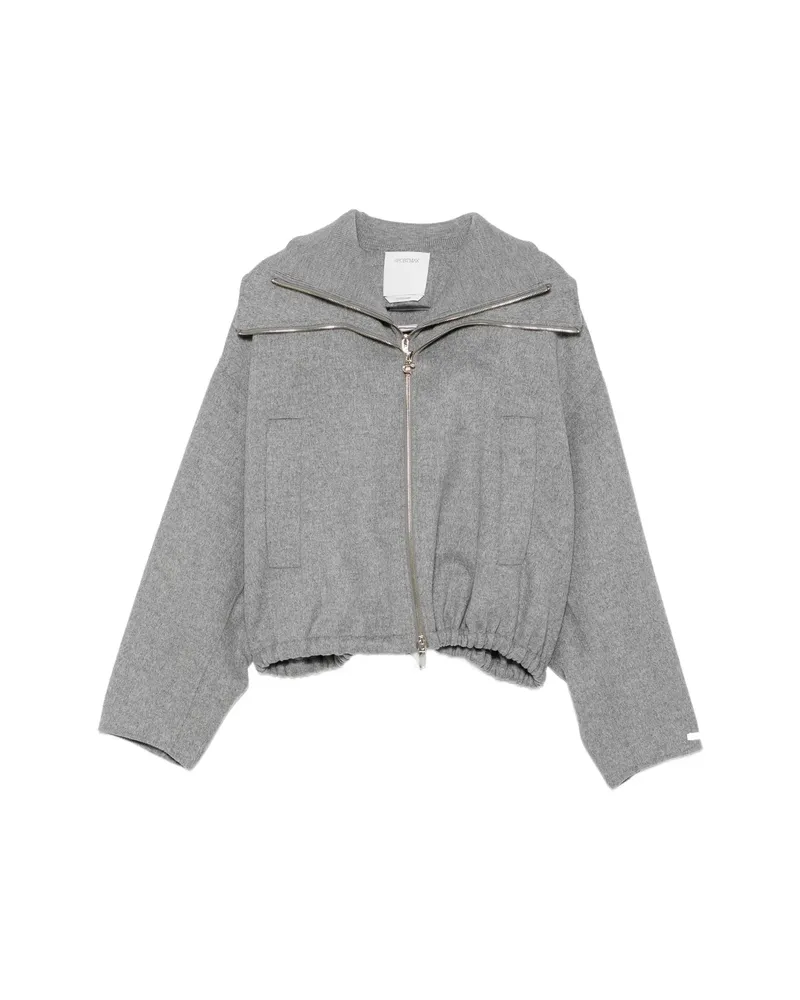 SPORTMAX Drawstring-hem Jacket Grey