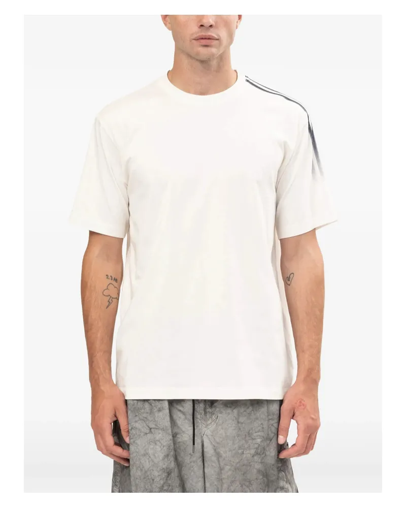 Y-3 Gradient-stripe T-shirt Neutrals