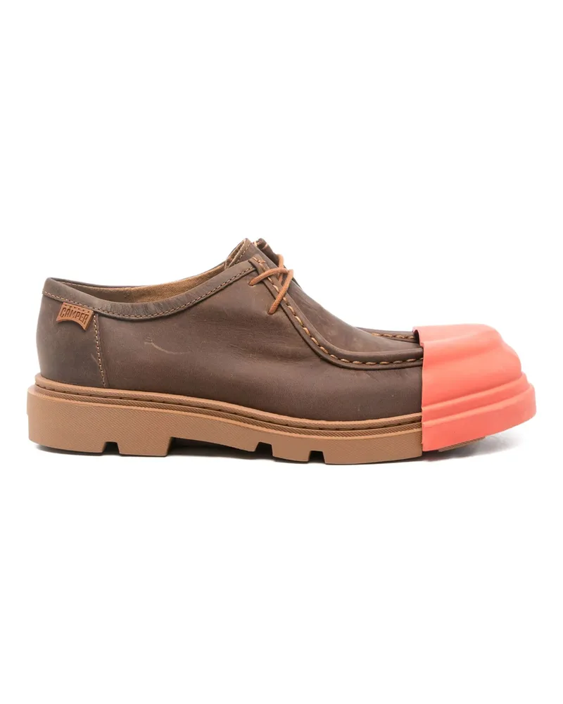 Camper Junction Toe-cap Lace-up Shoes Brown