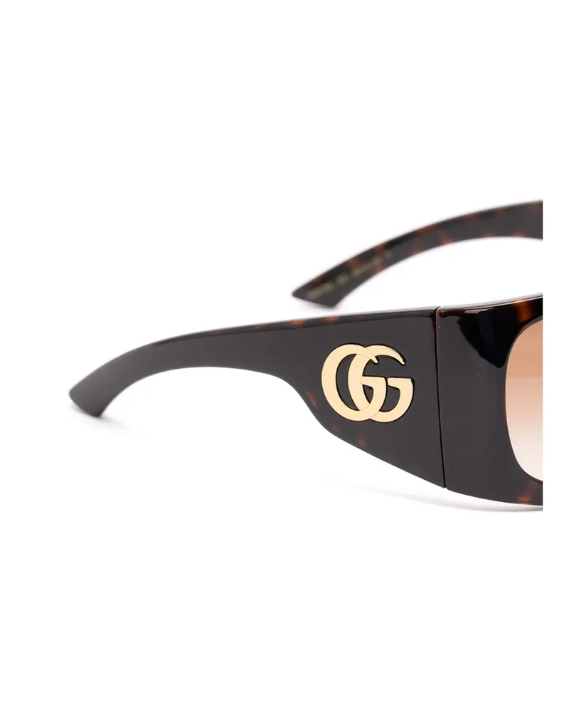 Gucci Rectangle-frame Sunglasses Brown
