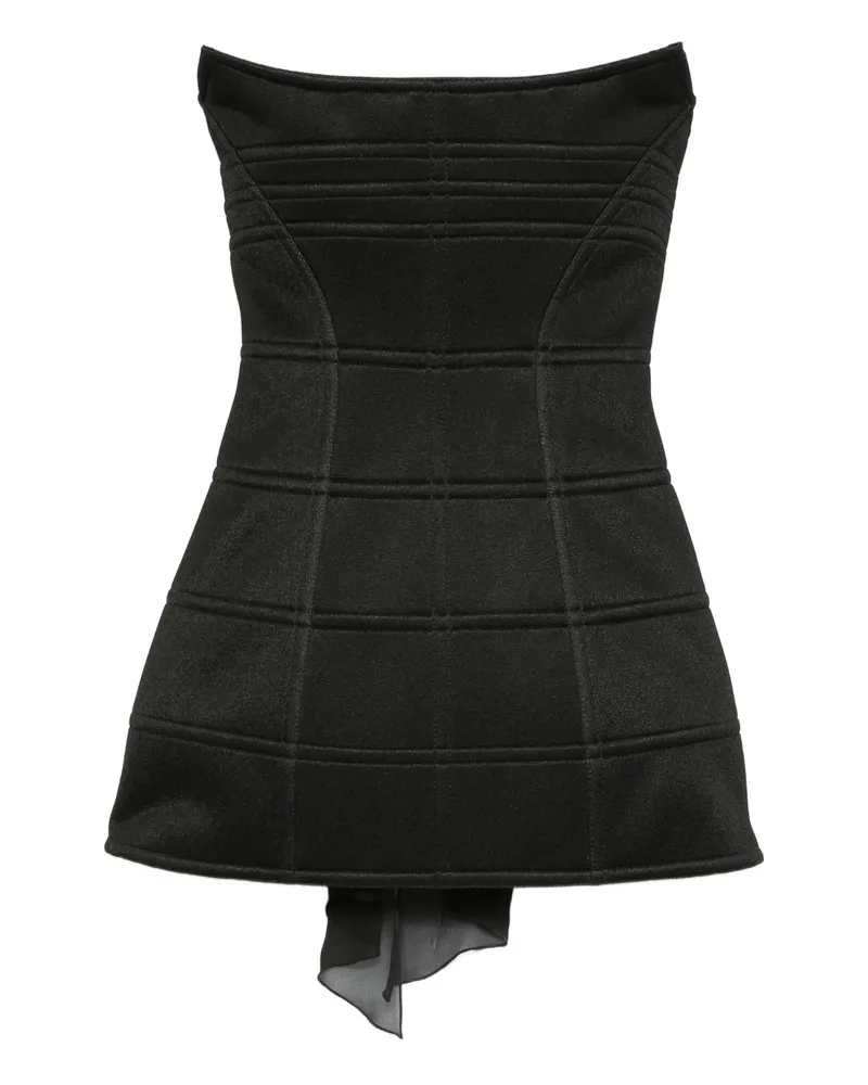 Blumarine Strapless Panelled Dress Black