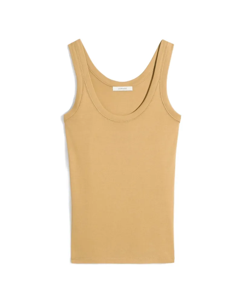 Christophe Lemaire Rib Tank Sleeveless Tank Top Yellow
