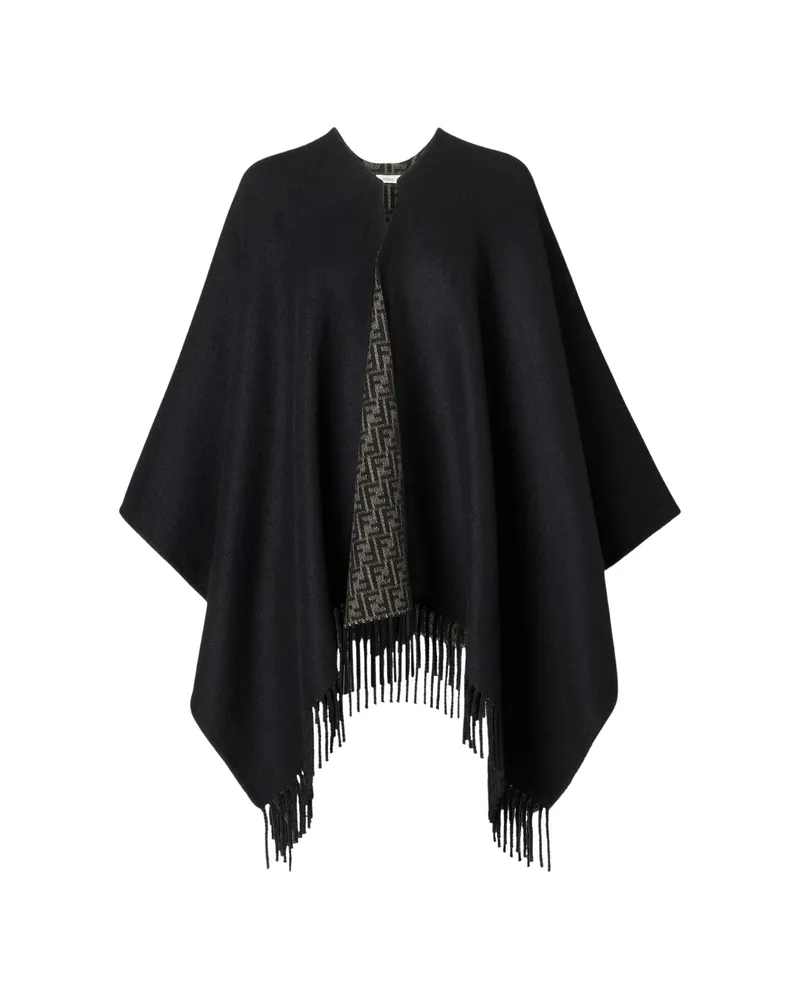 Fendi Black Poncho Black