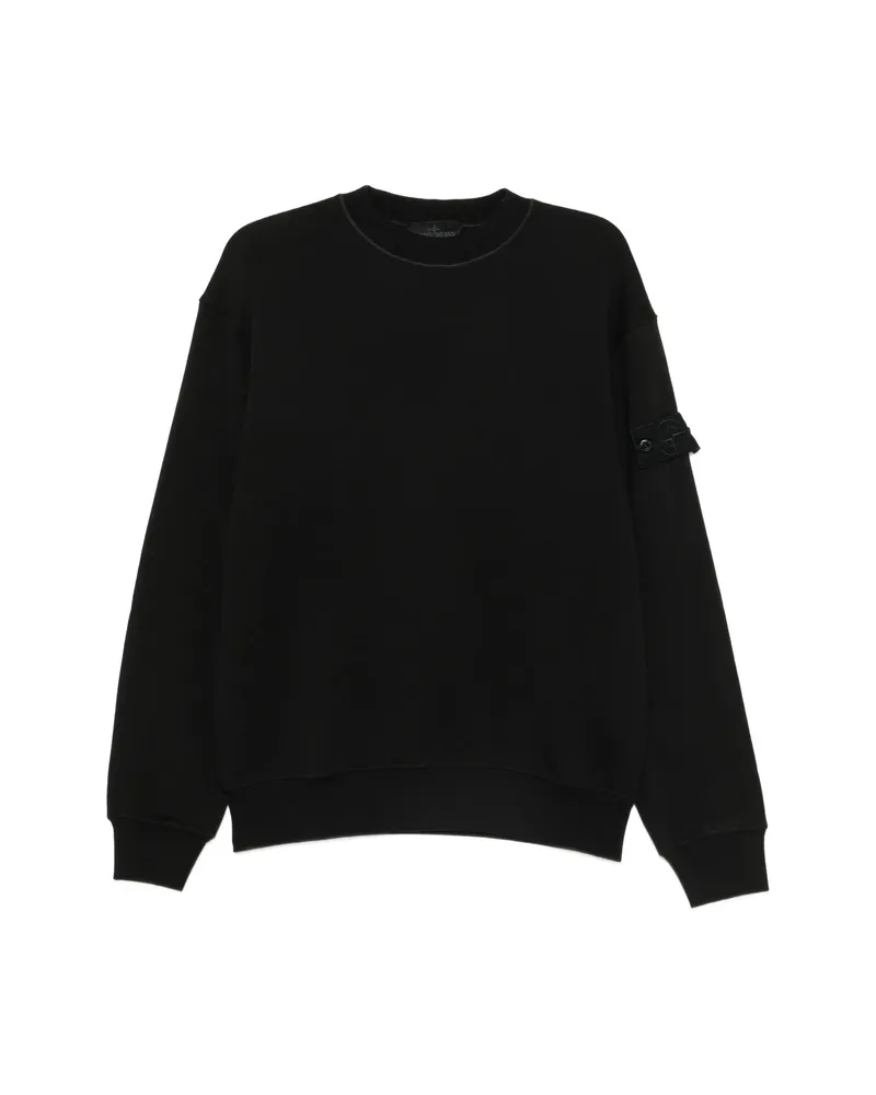 Stone Island Logo-patch Sweater Black