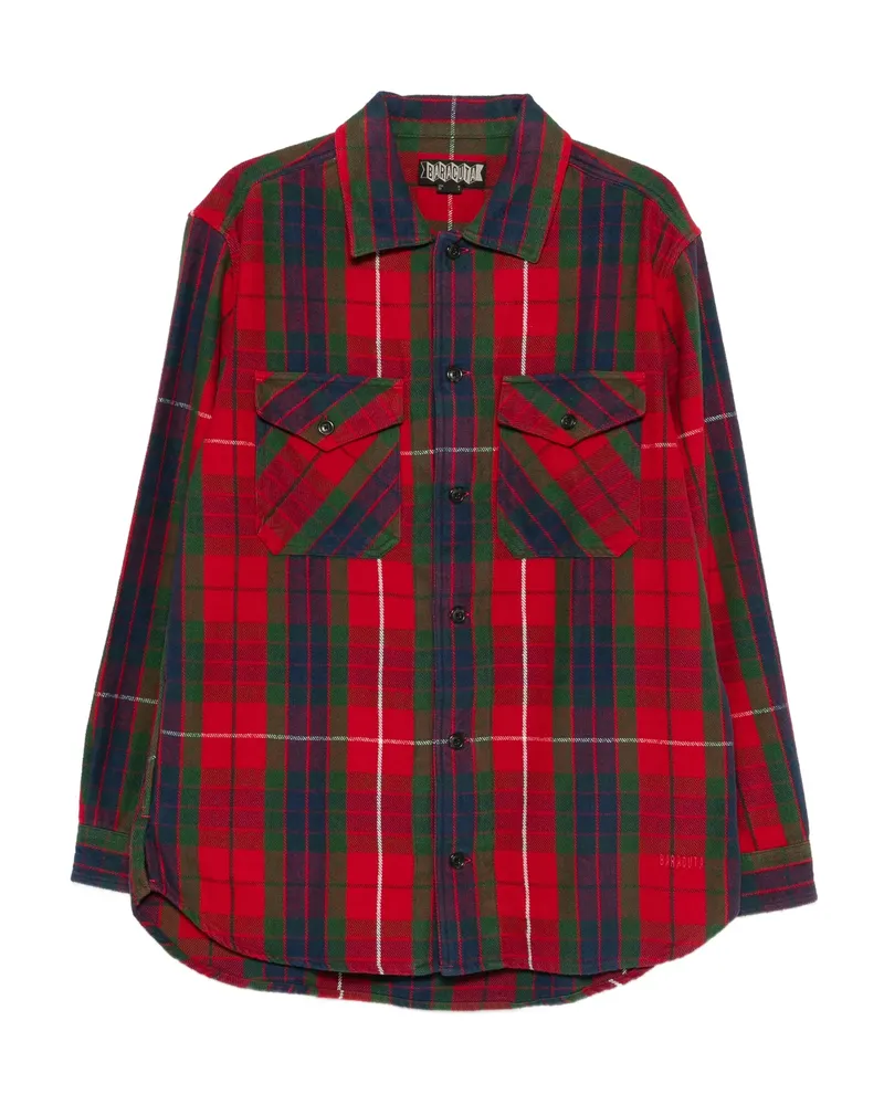 Baracuta Plaid Cotton Shirt Red