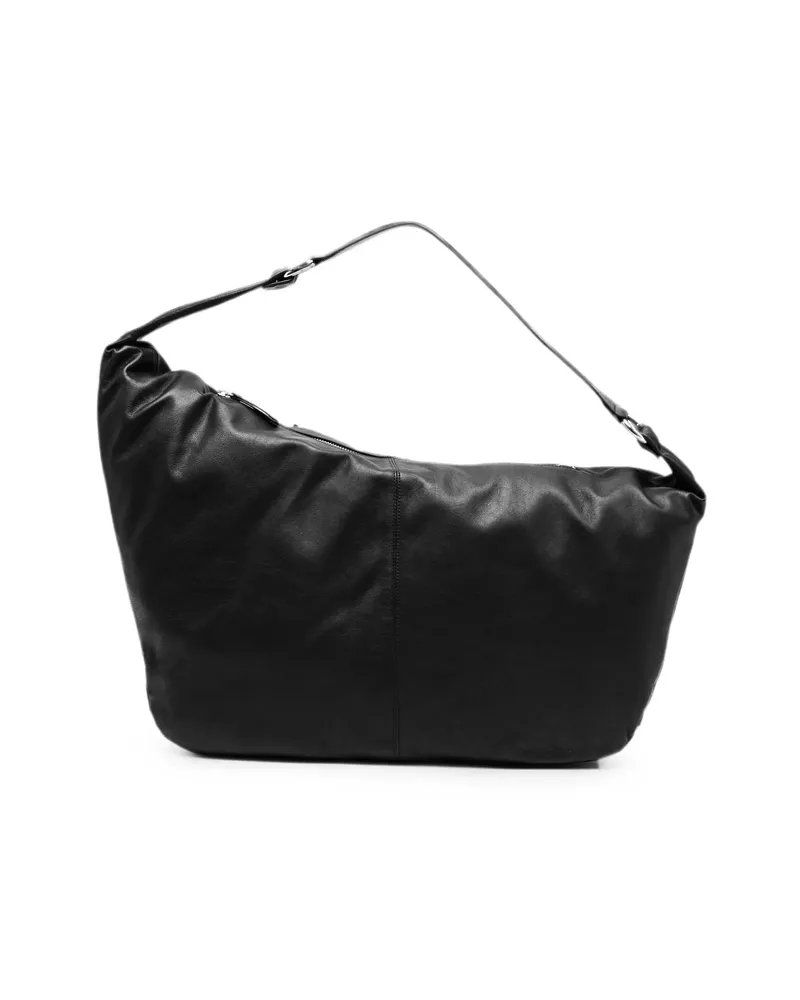 Paloma Wool Dry Leather Shoulder Bag Black