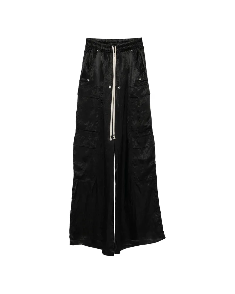 Rick Owens Cargobelas Drawstring Trousers Black