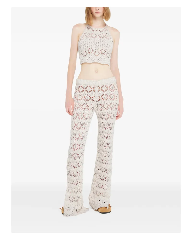 Alanui Lagoon Romance Trousers Neutrals