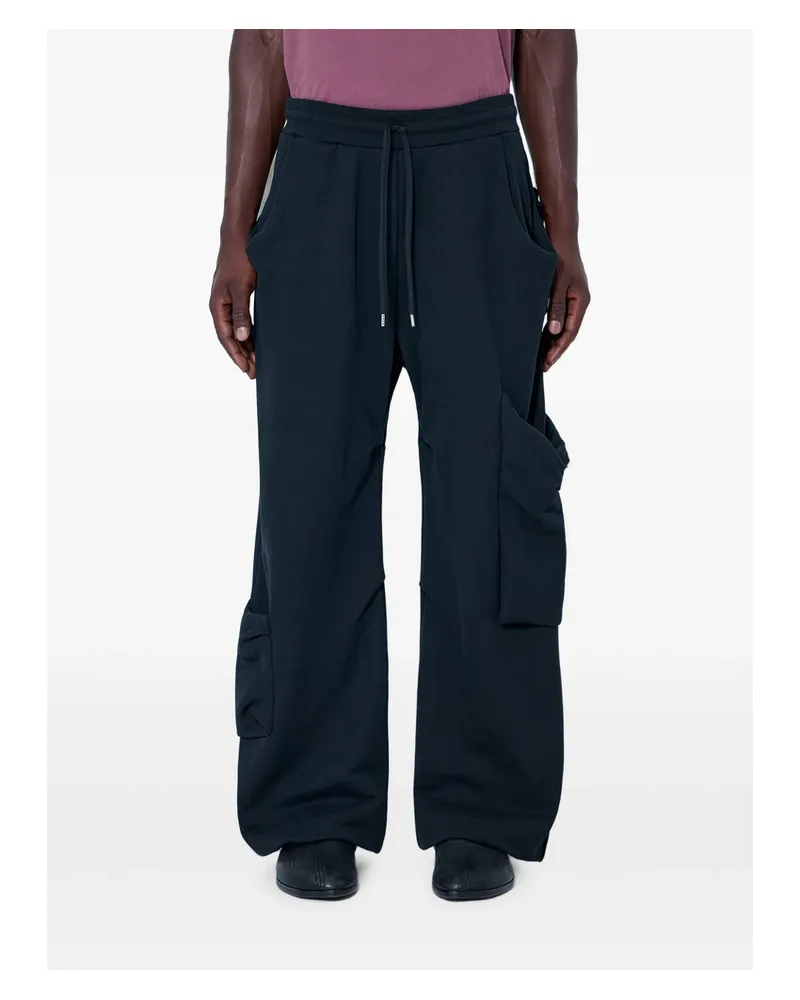 Vivienne Westwood Relaxed Fit Cargo Trousers With Drawstring Waistband. Elasticated WaistbandDrawstring FasteningMultiple Cargo Pockets Black