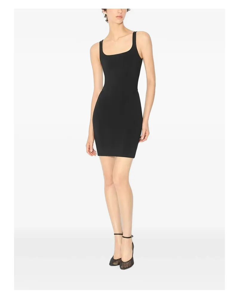 Alaïa Scoop-neck Sleeveless Mini Dress Black