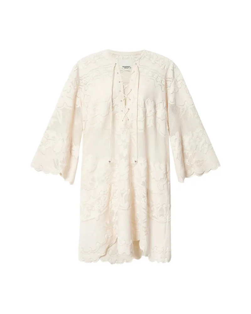 Isabel Marant Solara Floral-tie Dress Neutrals