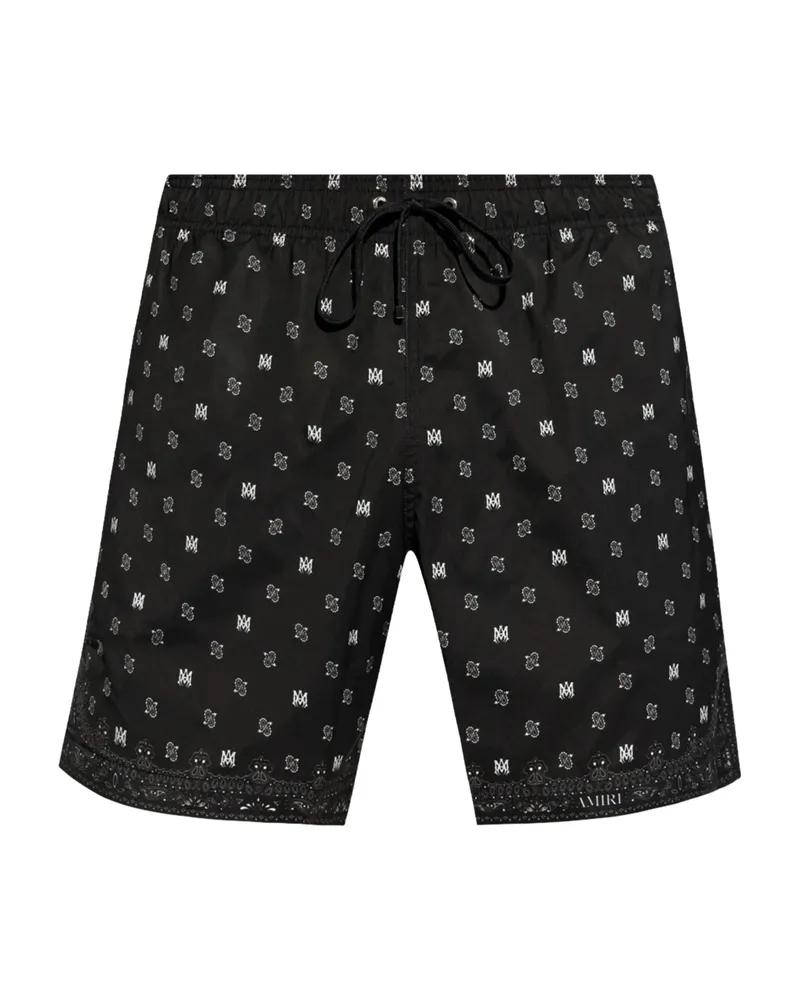 Amiri MA Paisley Swim Shorts Black