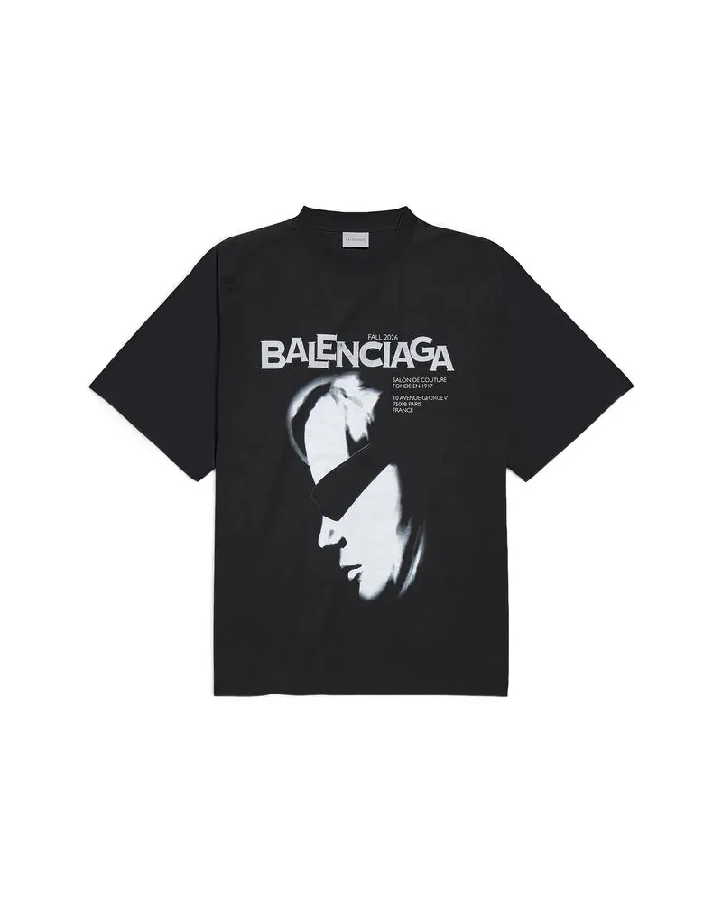 Balenciaga Lady In Shades Graphic-print T-shirt Black