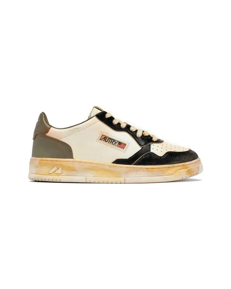 AUTRY Medalist Super Vintage Perforated-toe Sneakers White