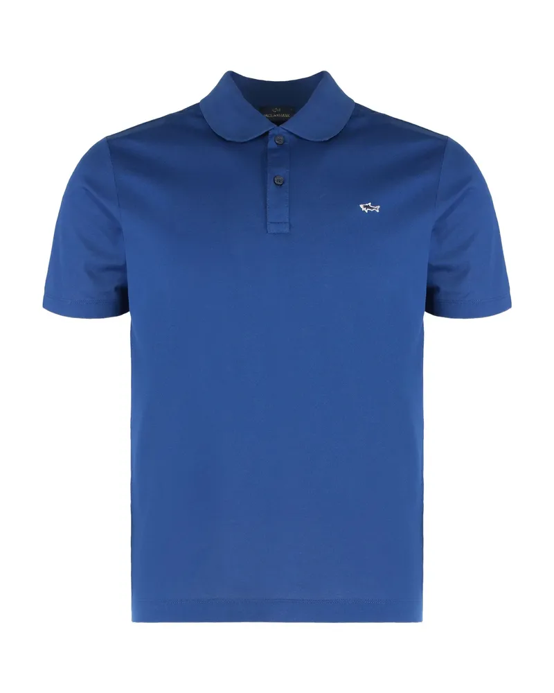Paul & Shark Cotton Polo Shirt Blue