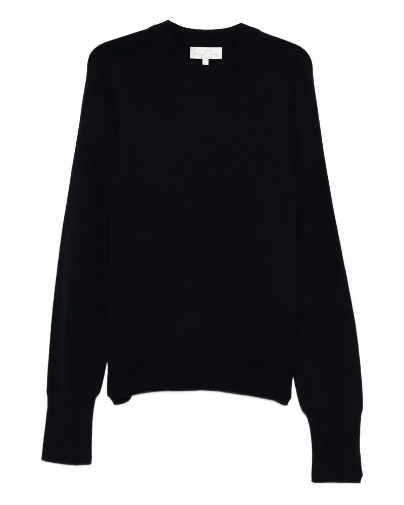 Studio Nicholson Merino Wool Sweater Blue