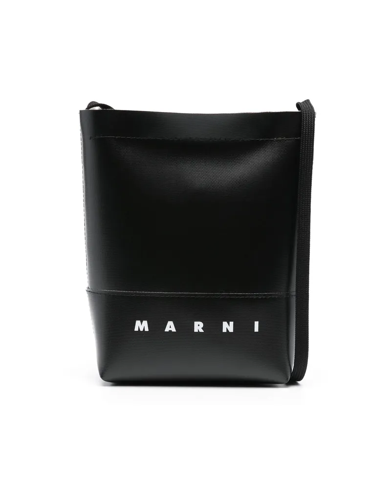 Marni Logo-print Crossbody Bag Black