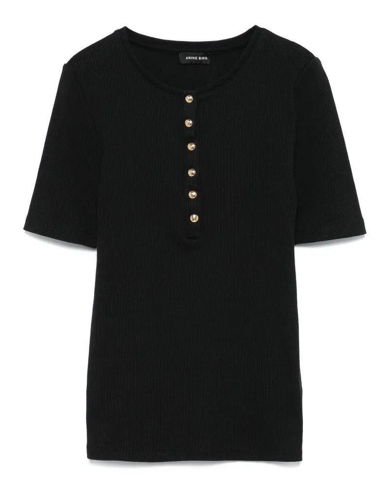 Anine Bing Alessia T-shirt Black