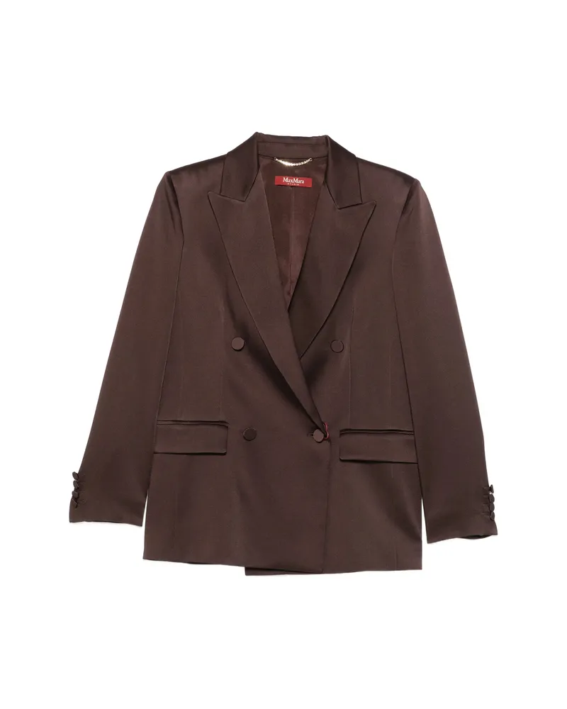 Max Mara Arca Double-breasted Blazer Brown