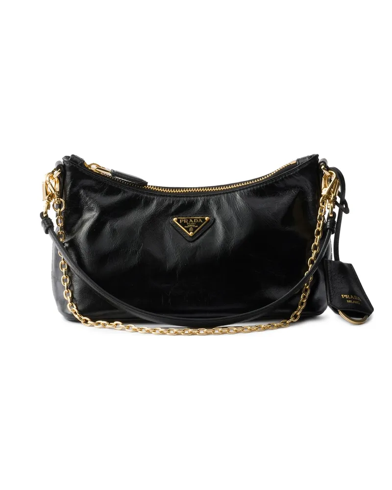 Prada Leather Tote Bag Black
