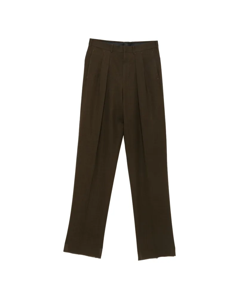 Tom Ford Pleated Trousers Brown