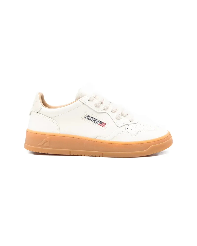 AUTRY Perforated Lace-up Sneakers Neutrals