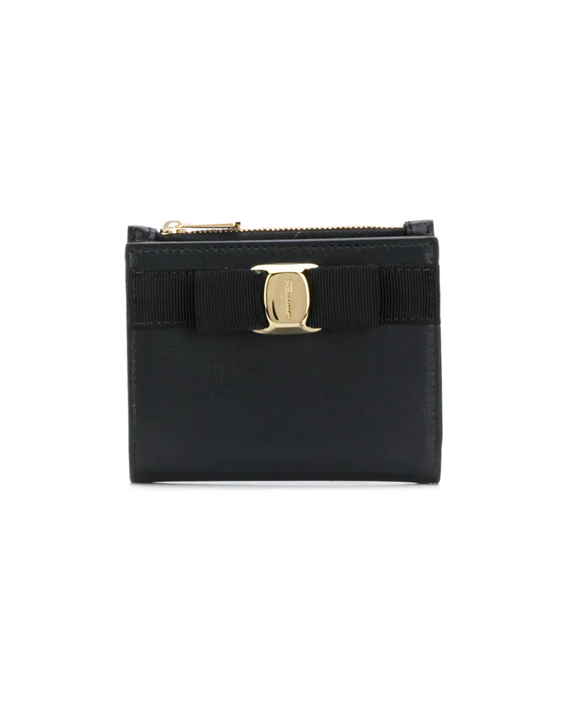 Ferragamo Bow-detail Small Wallet Black