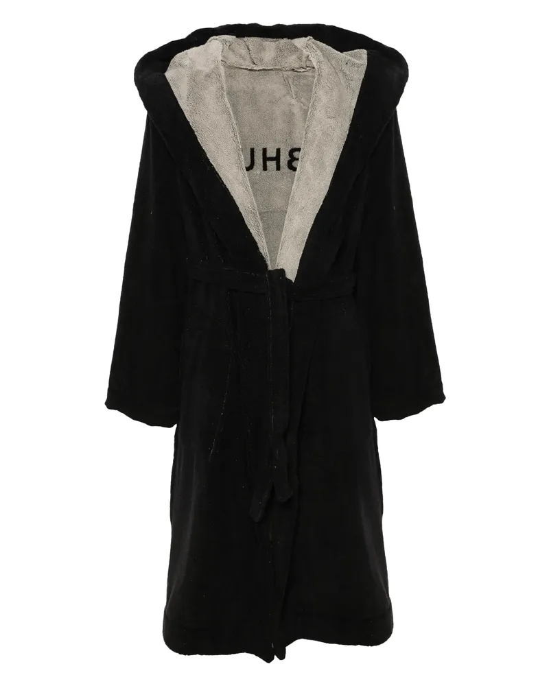 Rick Owens Jacquard-motif Dressing Gown Black