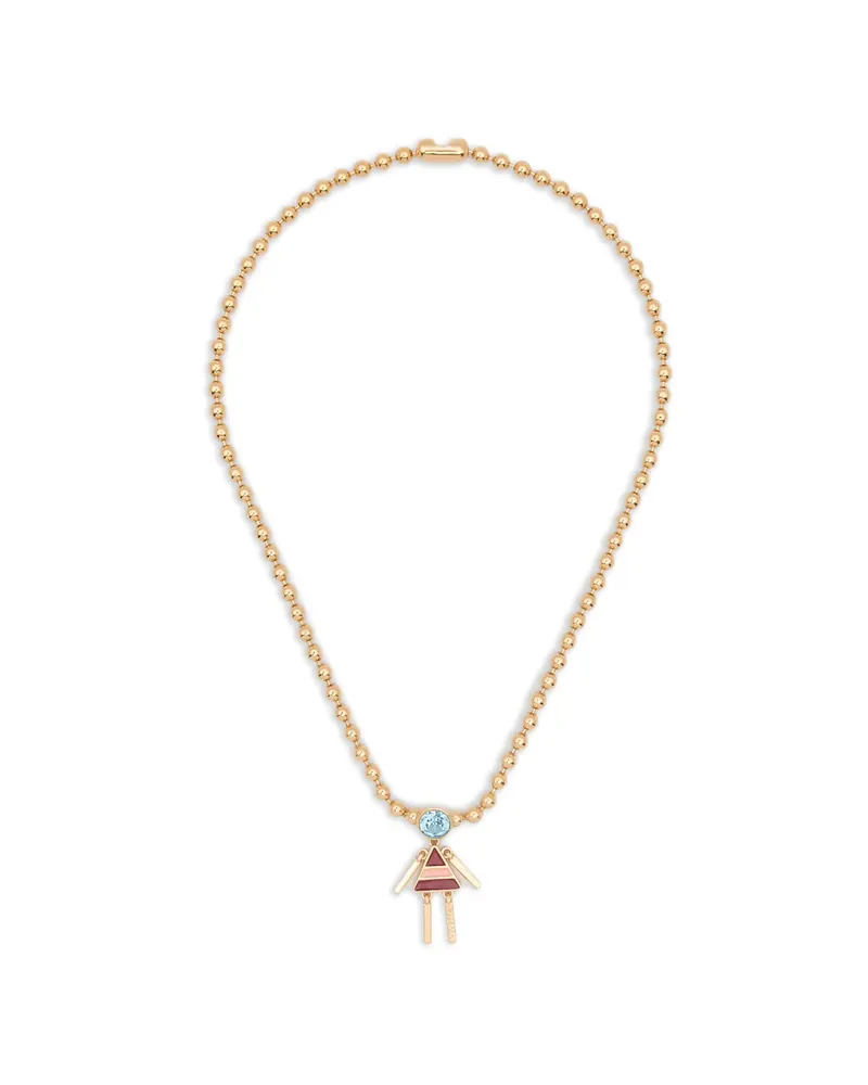 Vivetta Beaded-charm Necklace Gold