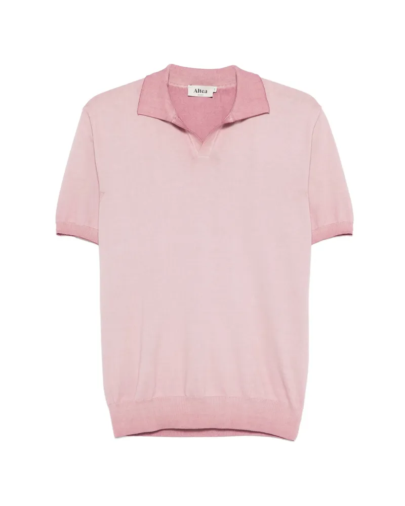 Altea Polo-collar T-shirt Pink