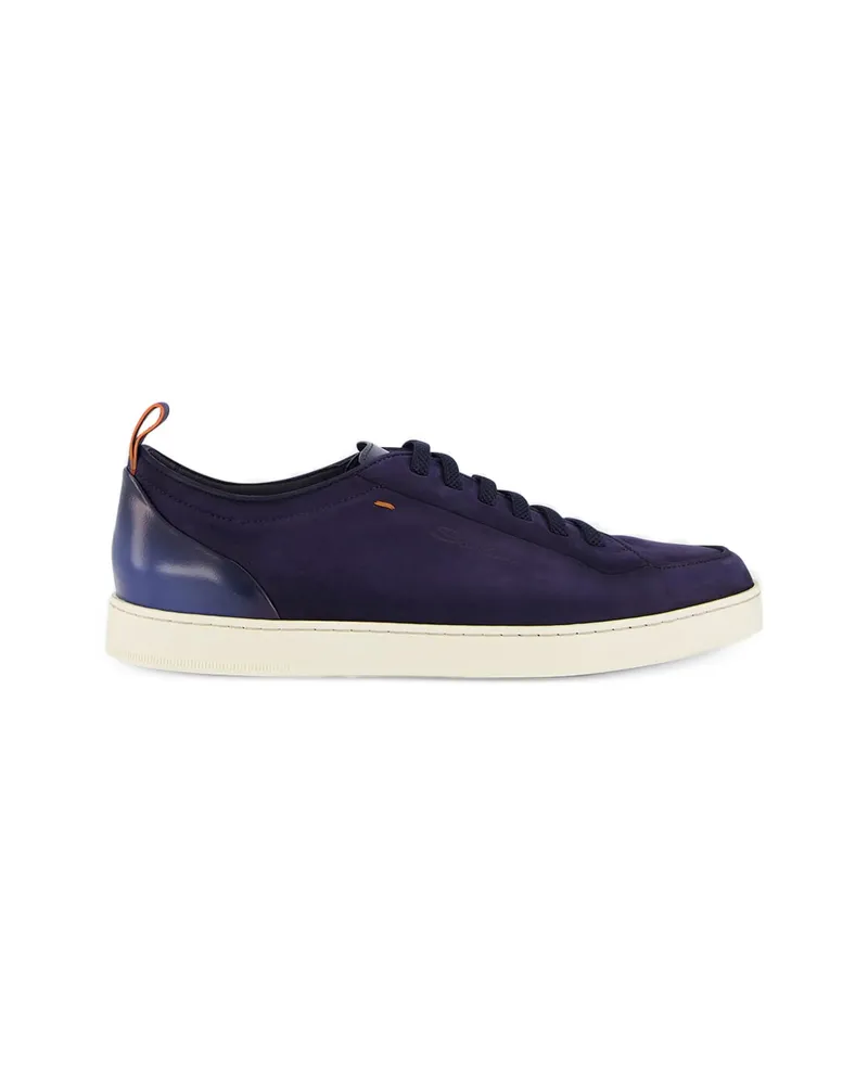 Santoni Suede Sneakers Blue