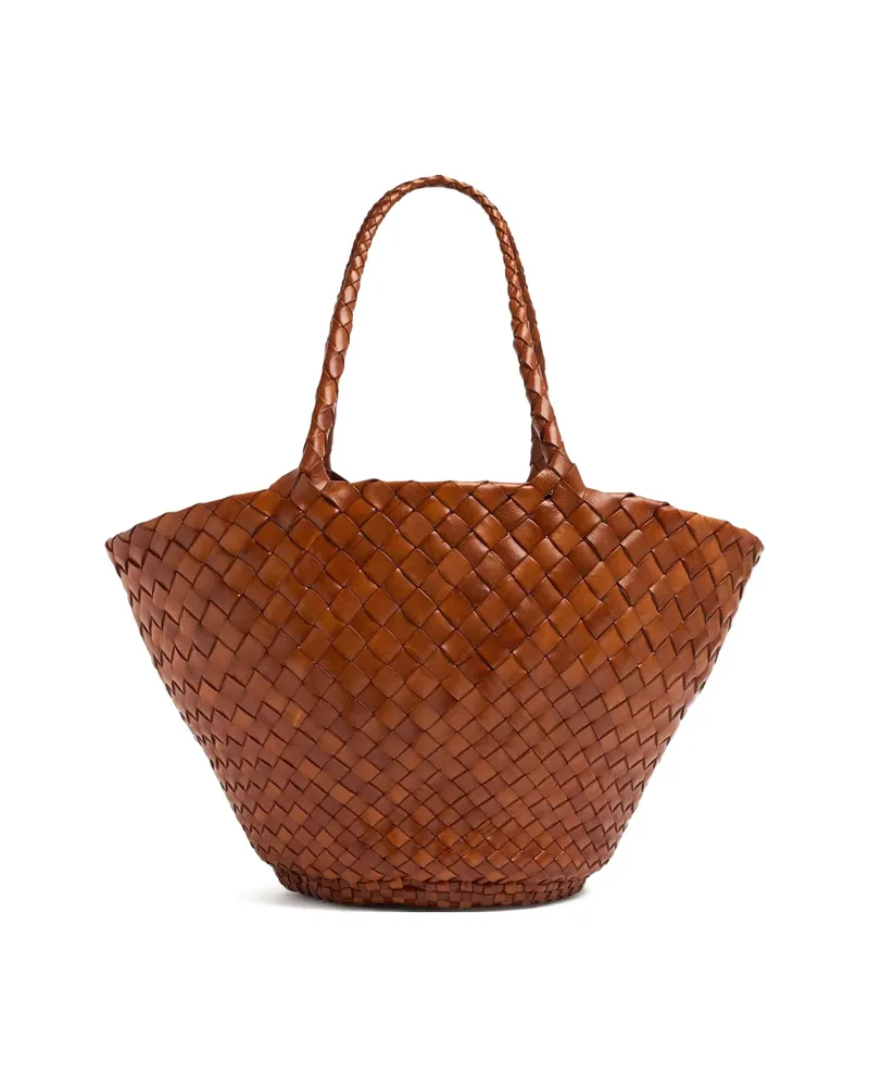 Dragon Diffusion Egola Woven Tote Bag Brown