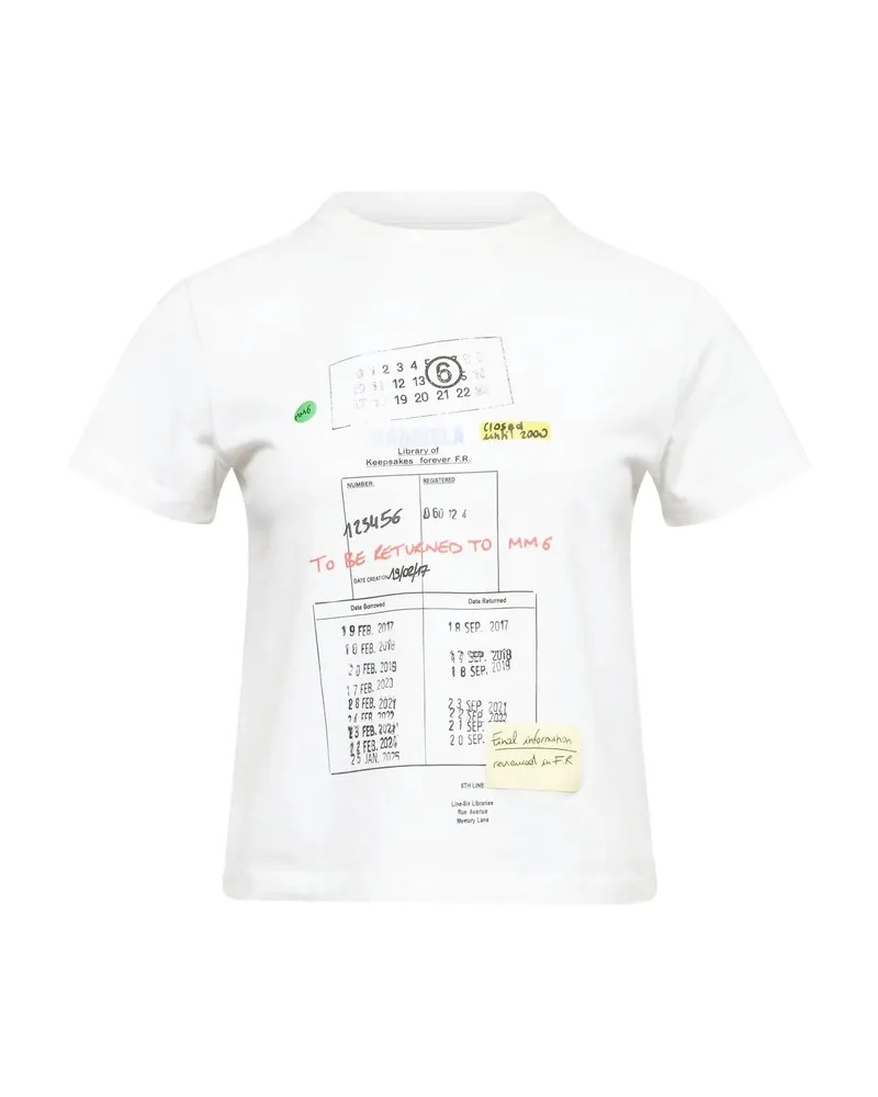 Maison Margiela Crew-neck Graphic T-shirt White