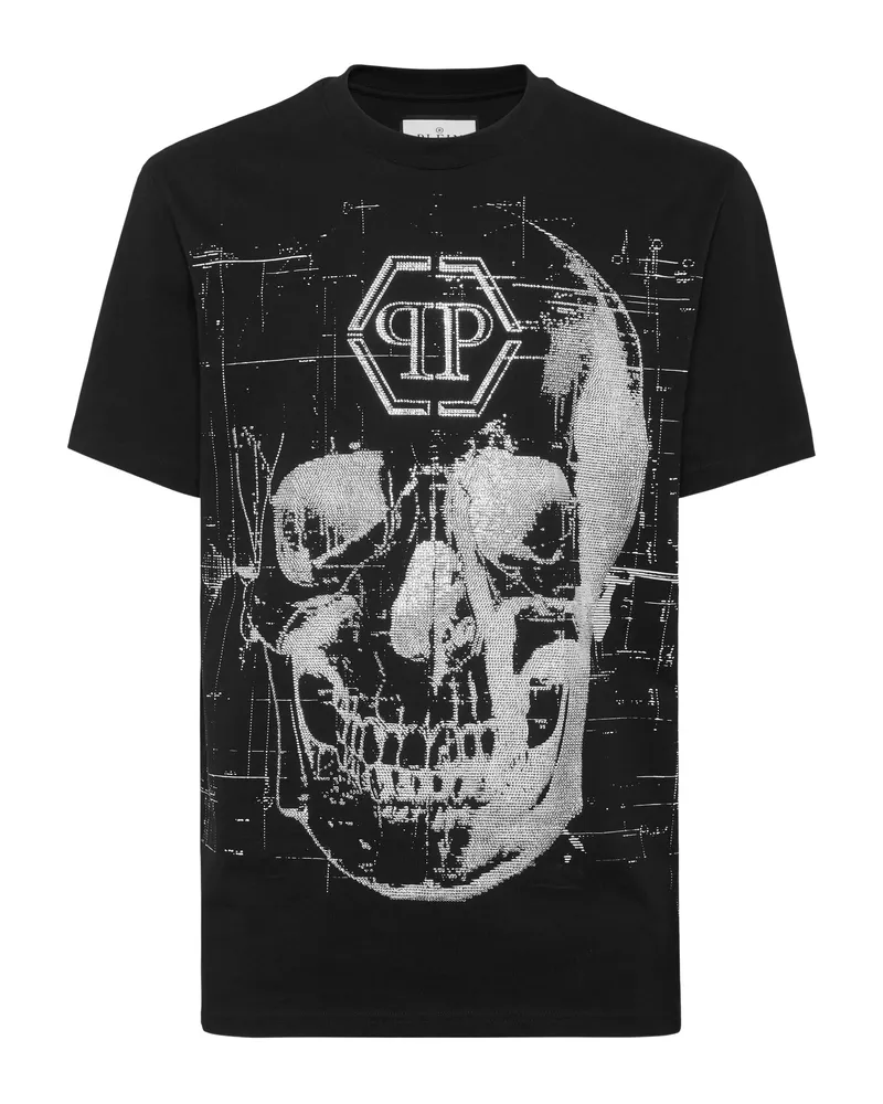 Philipp Plein Skull-embellished T-shirt Black