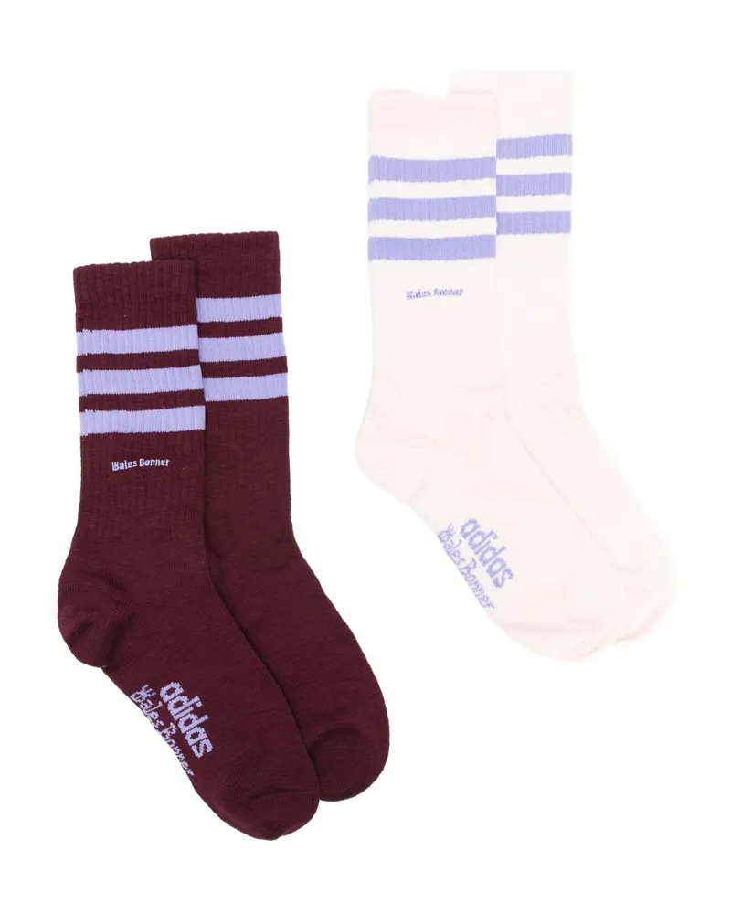 adidas X Wales Bonner 3-Stripes Socks (pack Of Two Red