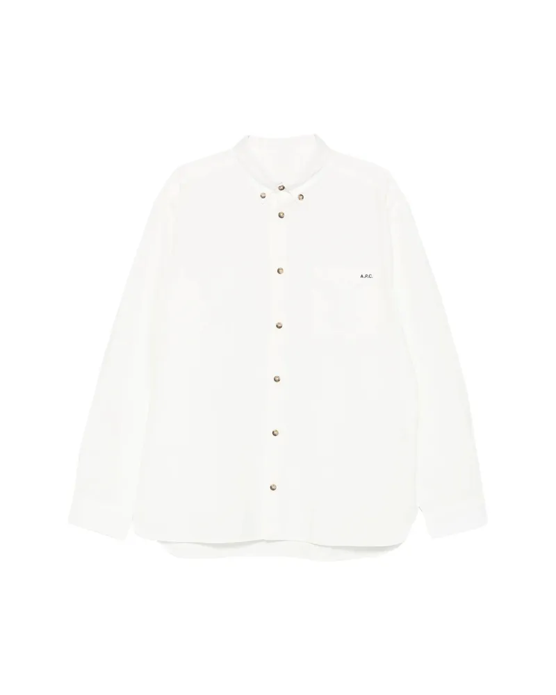 A.P.C. A. p.c. Button-down Pocket Shirt White