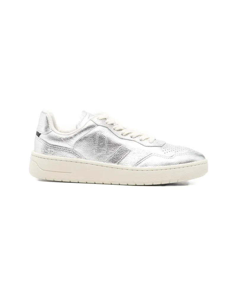 VEJA V-90 Logo-detail Sneakers Silver