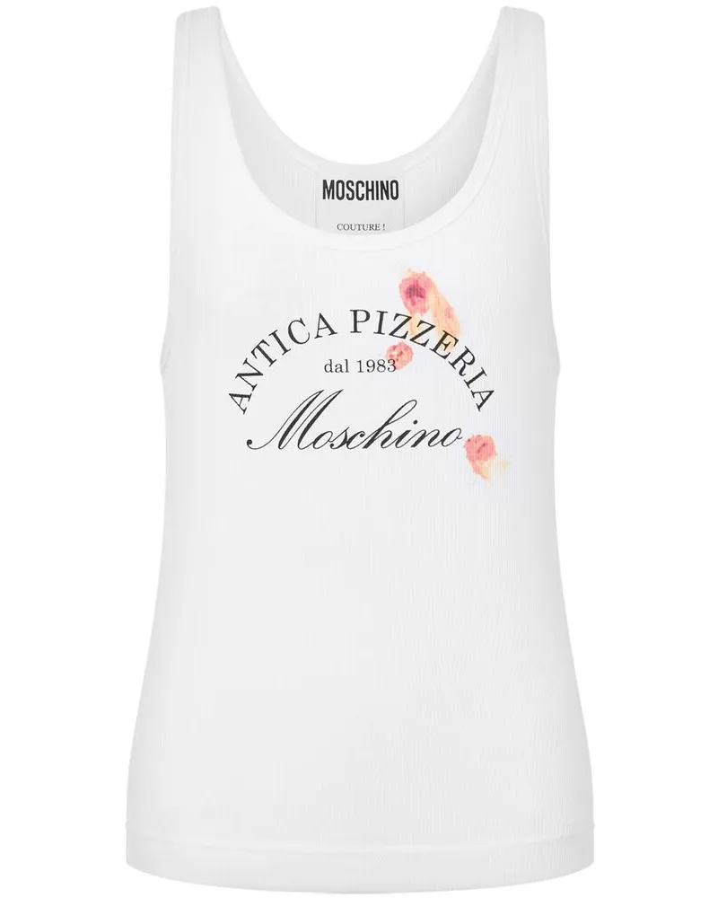 Moschino Slogan-print Vest White