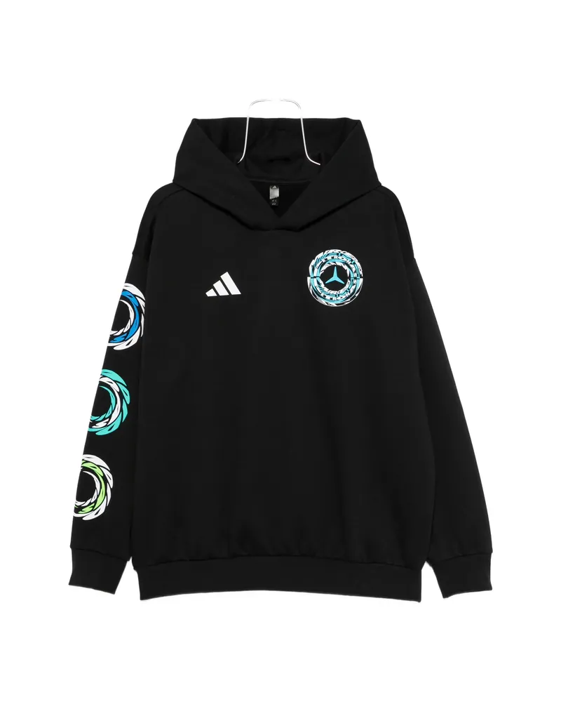 adidas X Mercedes-AMG Petronas Formula 1 Team Graphic-print Hoodie Black